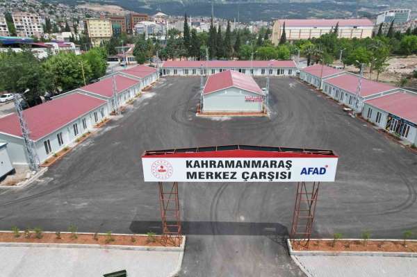 Kahramanmaraş 'Merkez Prefabrik Çarşı' hizmete girdi