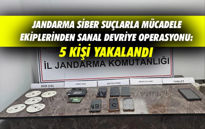 Samsun'da Jandarmadan sanal devriye operasyonu: 5 kişi yakalandı