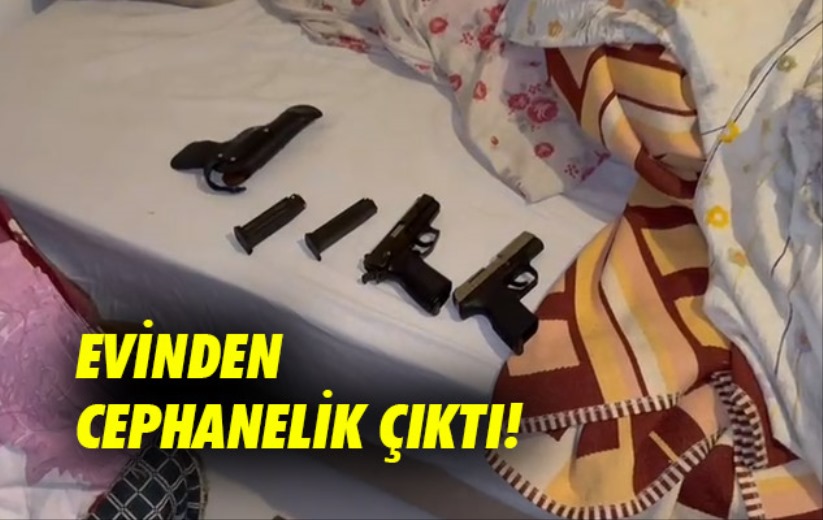 Evinden cephanelik çıktı!