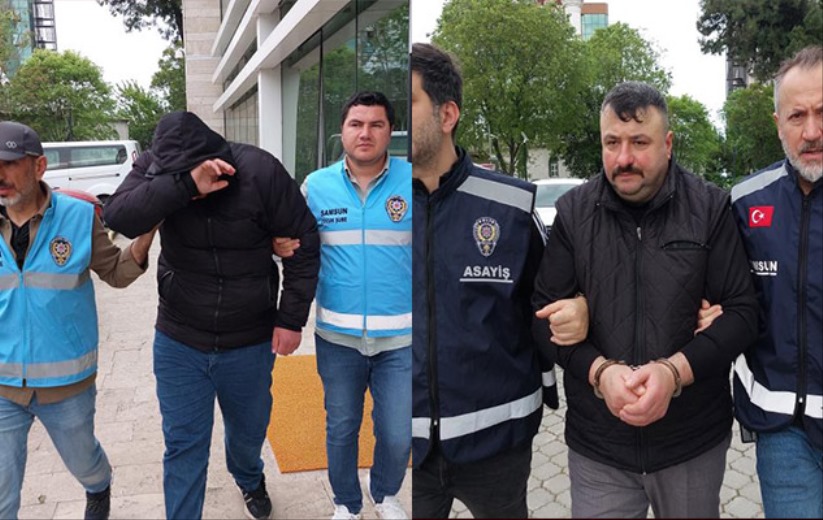 Samsun'da kızını kaçıran yeğenini 16 yaşındaki oğluna öldürten baba ile oğlu tutuklandı