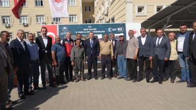 Kilis'te tarıma ve istihdama katkı sağlayacak ekipmanlar çiftçilere teslim edildi