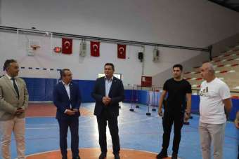 Kaymakam Yücel'den spor kursuna ziyaret