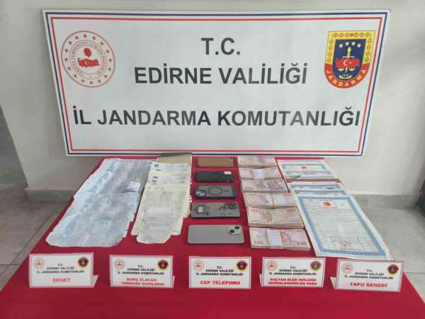 Keşan'da 6 şüpheli 'tefecilik' iddiasıyla gözaltına alındı