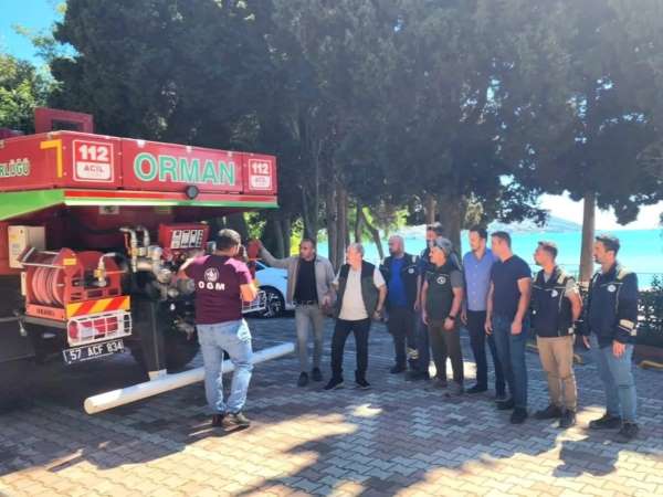 Sinop'ta orman yangınlarıyla mücadele için kurumlar el ele verdi