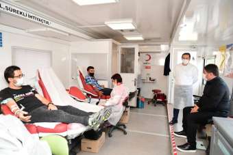 Altınordu Belediyesi'nden Kızılay'a kan desteği
