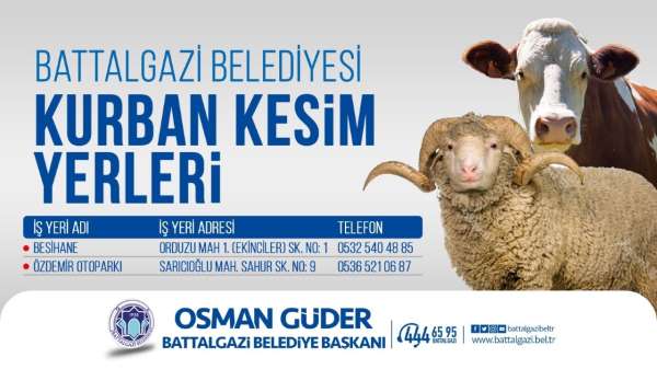 Battalgazi'de kurban kesim yerleri belirlendi