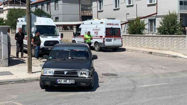 Karaman'da vakaya giden ambulans kaza yaptı