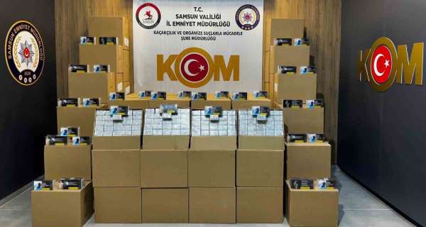 Kaçak makaron operasyonunda 1 milyon 350 bin adet ele geçirildi