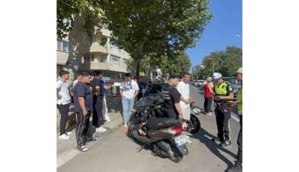 Tekirdağ'da kontrolsüz dönüş kazayla sonuçlandı: O anlar araç kamerasına yansıdı