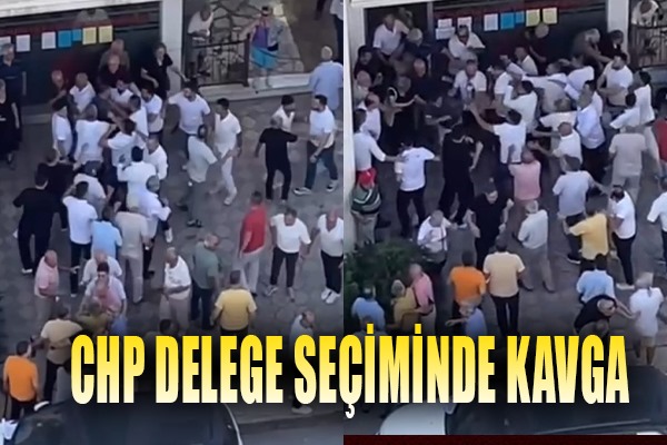 Samsun'da CHP delege seçiminde kavga çıktı