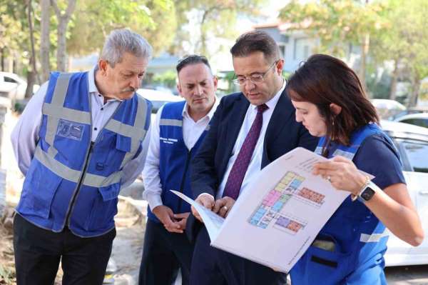 Menteşe'de devam eden yatırımlar yerinde inceledi