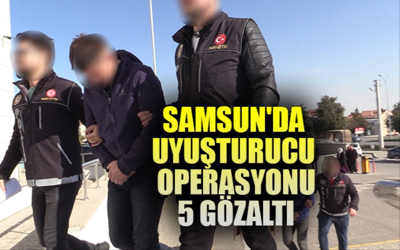 Samsun'da uyuşturucu operasyonu: 5 gözaltı