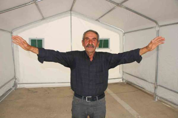 Amasya'da 100 çobana güneş panelli çadır