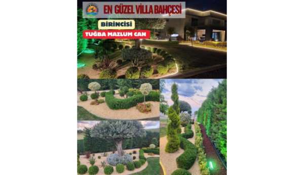 Atakum'un peyzaj şampiyonları açıklandı