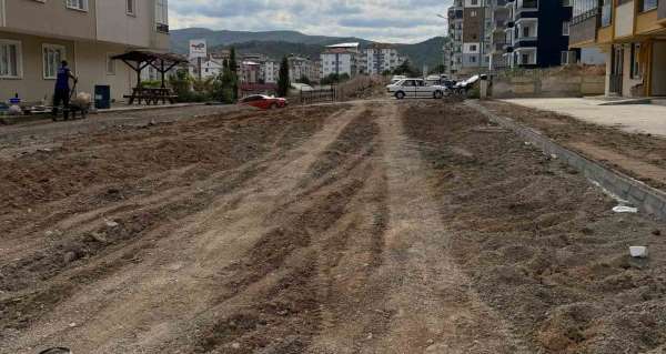 Boyabat'ta yol çalışması