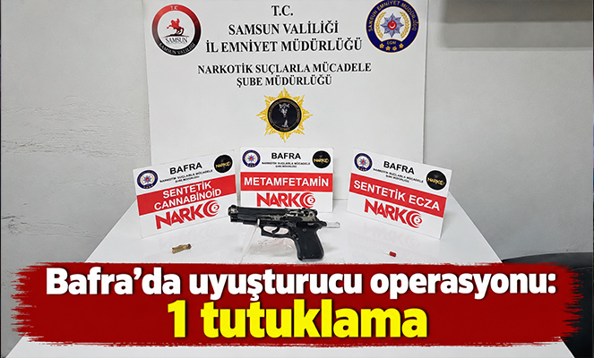 Bafra'da uyuşturucu operasyonu: 1 tutuklama