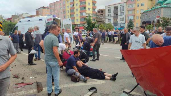 Giresun'un Eynesil ilçesinde kaza sonrası can pazarı yaşandı: 4 yaralı