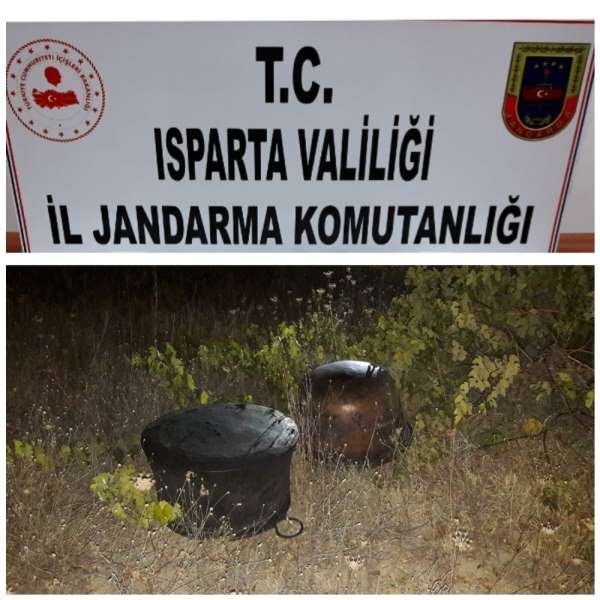 Muhtarlığın bakır kazanlarını çalan hırsızları JASAT yakaladı