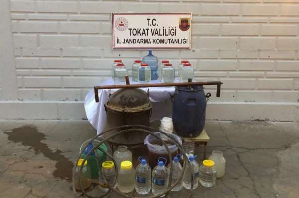 Tokat'ta 415 litre sahte alkol ele geçirildi 