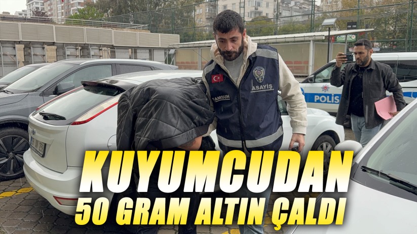 Kuyumcudan 50 gram altın çaldı