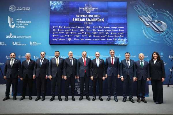 Bakan Uraloğlu: '(5G Yetkilendirme İhalesi) 3 operatör, toplamda 2 milyar 945 milyon dolar teklif vererek frek