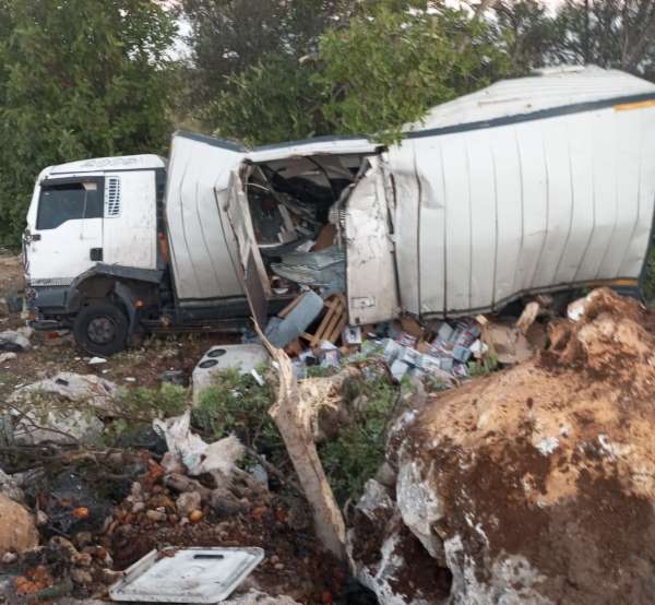 Mersin'de kamyon kazası : 2 yaralı