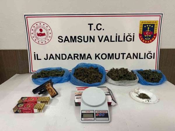 Samsun'da uyuşturucu ve kaçak silah operasyonları: 3 gözaltı