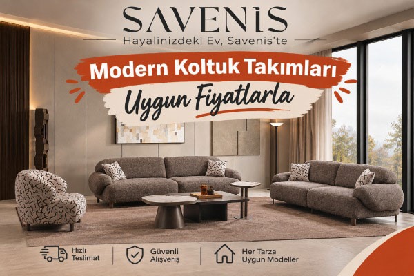 Hayalinizdeki Koltuk Takımlarını Savenis.com'da!