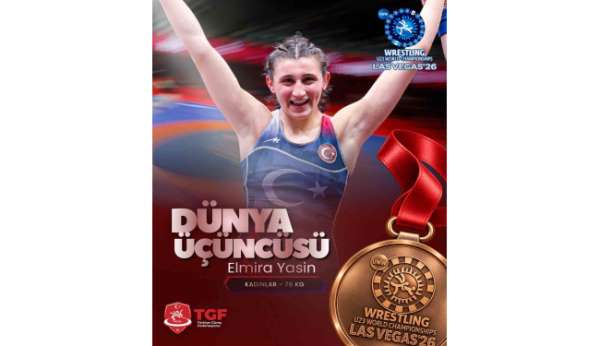 Milli güreşçi Elmira Yasin, dünya üçüncüsü oldu