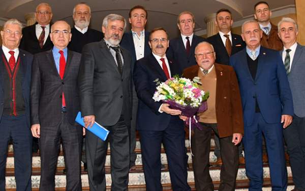 Samsunspor Danışma Kurulu Başkanı'ndan Başkan Şahin'e Ziyaret