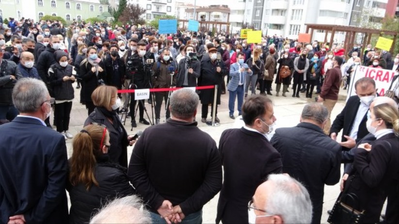 Başkan Deveci'ye mitingli destek