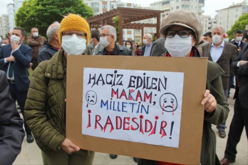 Başkan Deveci'ye mitingli destek