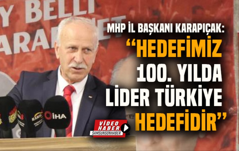 MHP İl Başkanı Karapıçak: 'Hedefimiz 100 Yılda Lider Türkiye Hedefidir'