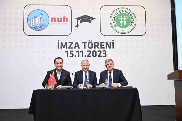 Nuh Çimento Grubu ile Kocaeli Üniversitesi arasında iş birliği imzaları atıldı