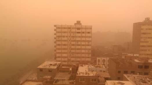 Kum fırtınası Kahire'yi vurdu 