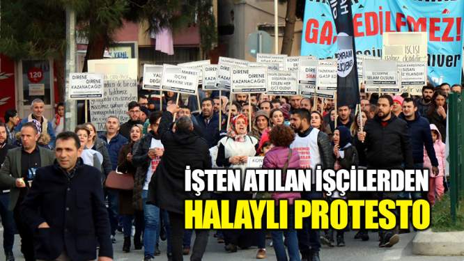 Samsun Haberleri: İşten atılan işçilerden halaylı protesto!
