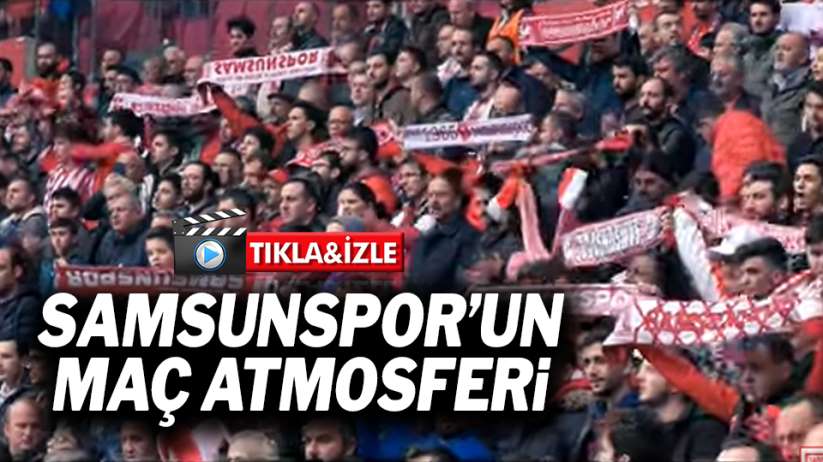 Samsunspor 1922 Konyaspor maç atmosferi