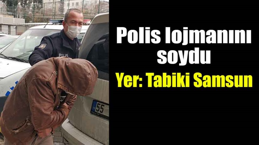 Samsun'da polis lojmanından hırsızlığa 1 gözaltı