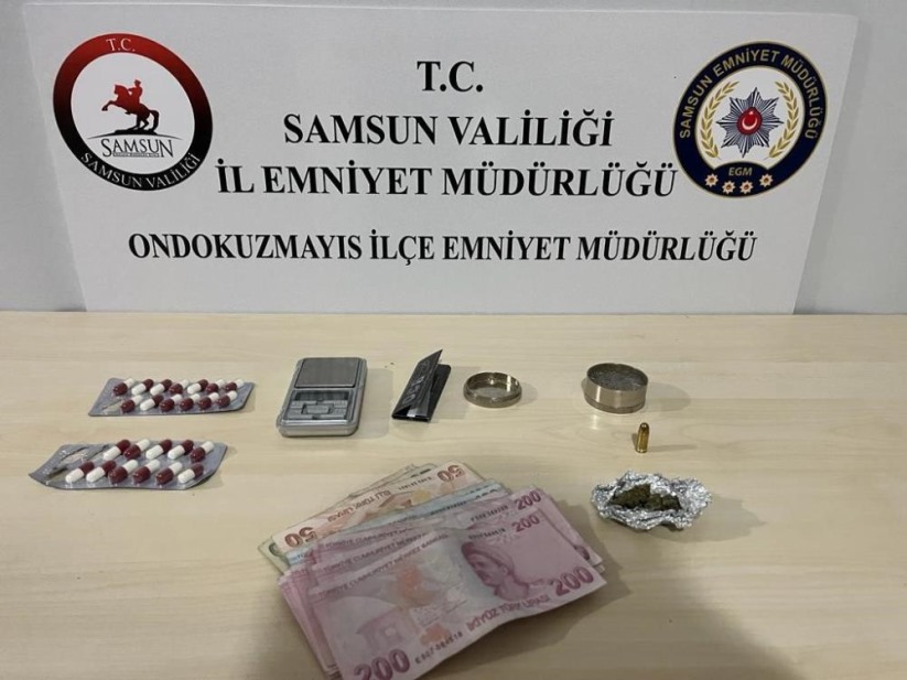 Samsun'da uyuşturucuyla mücadele: Çok sayıda uyuşturucu madde ele geçirildi, 21 kişiye adli işlem