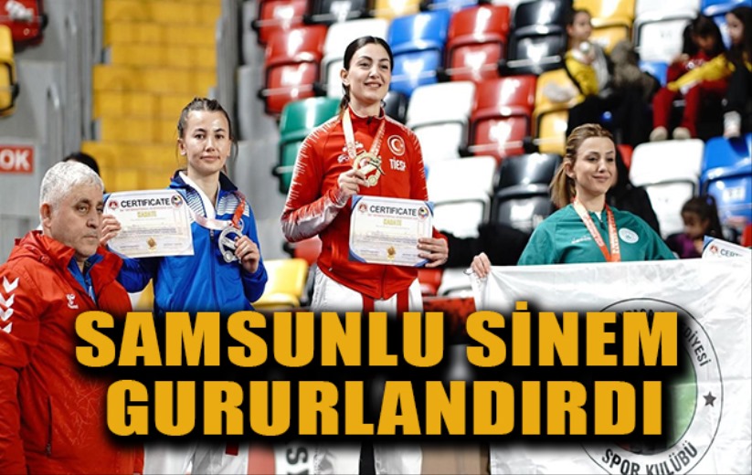 Samsunlu Sinem, Boğaziçi Karate Şampiyonası'nı kazandı
