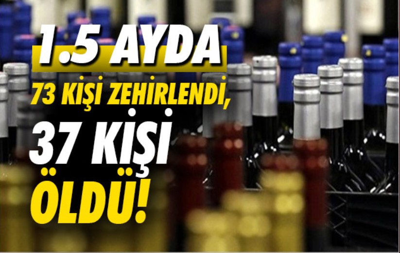 73 kişi zehirlendi, 37 kişi öldü!