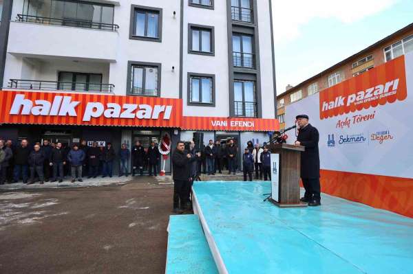 Erzurum'da halk pazarının 10'uncu şubesi açıldı
