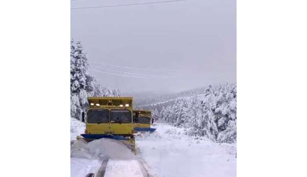Sinop'ta kar yağışı