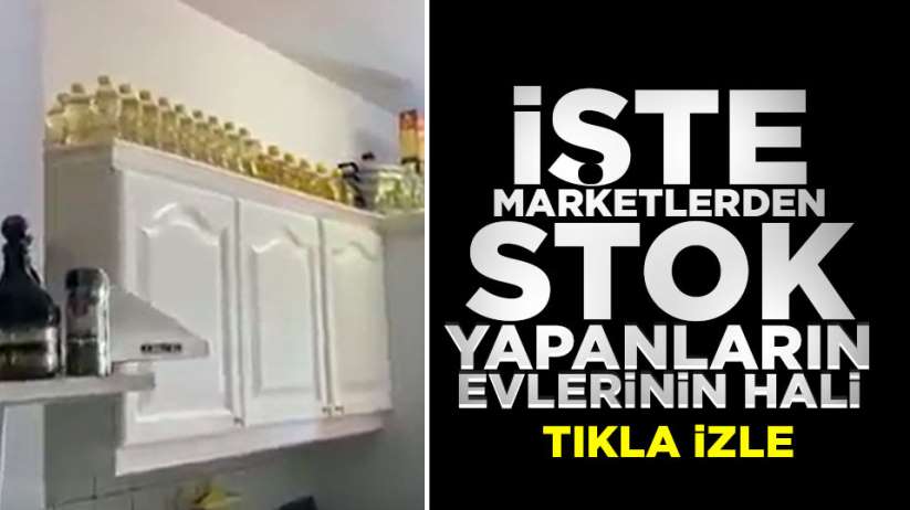 Marketten stok yapanlar evlerini görüntüledi