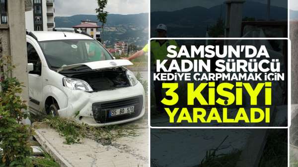 Samsun'da kaza: 3 Kişi yaralandı