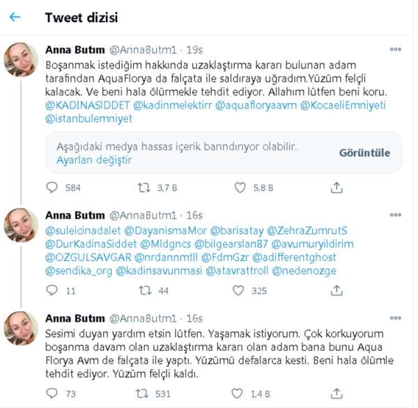 Falçatalı saldırıya uğrayan kadından sosyal medyada yardım çığlığı 