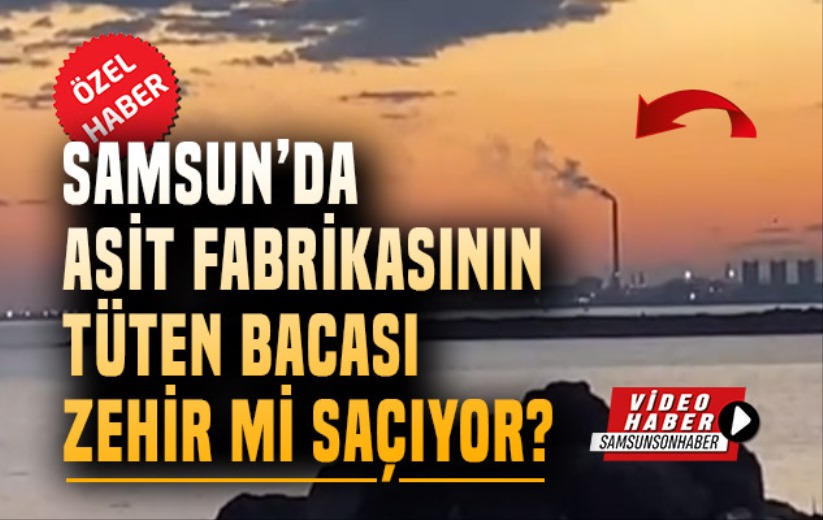 Samsun'da asit fabrikasının tüten bacası zehir mi saçıyor?