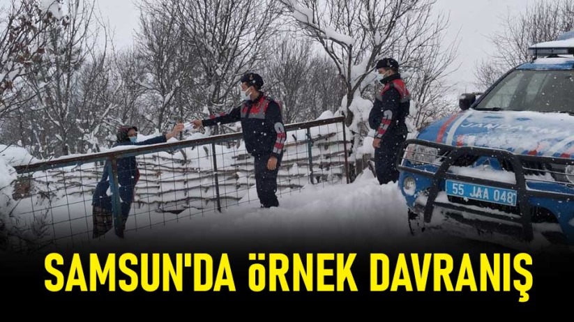 Samsun'da örnek davranış
