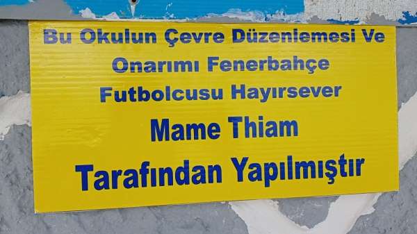 Thiam'ın yenilettiği okulda yüzler gülüyor