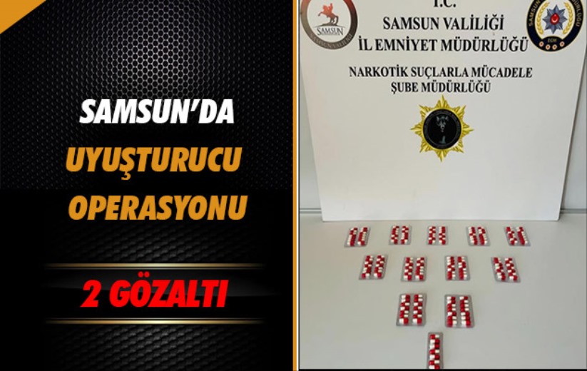 Samsun'da uyuşturucu operasyonu: 2 gözaltı